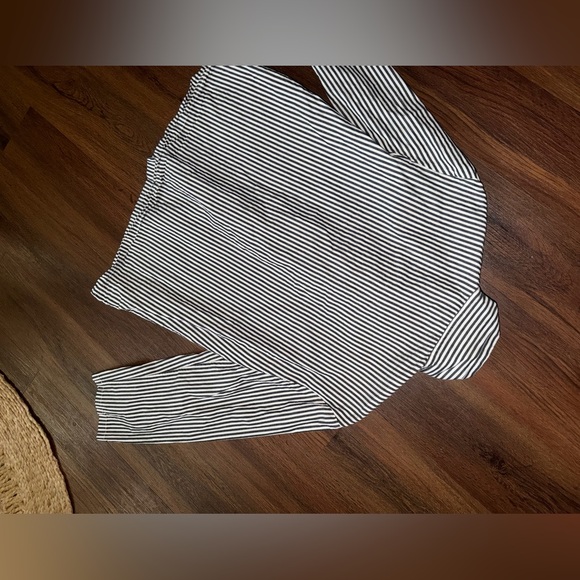 NWOT Sleeper Cotton-Poplin Set navy white $328 stripes bow front spring Casual - Picture 14 of 16